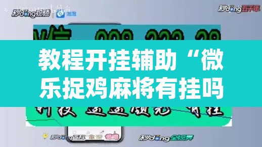 教程开挂辅助“微乐捉鸡麻将有挂吗	”(透视挂)辅助透视教程