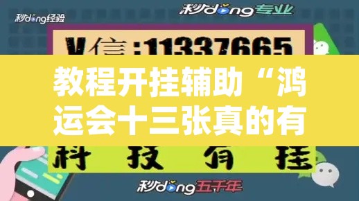 教程开挂辅助“鸿运会十三张真的有挂吗”(透视挂)辅助透视教程