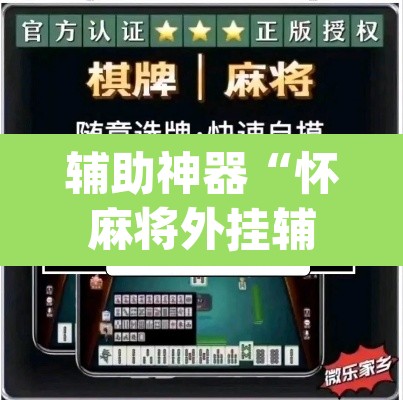 辅助神器“怀麻将外挂辅助器”(透视挂)辅助透视教程