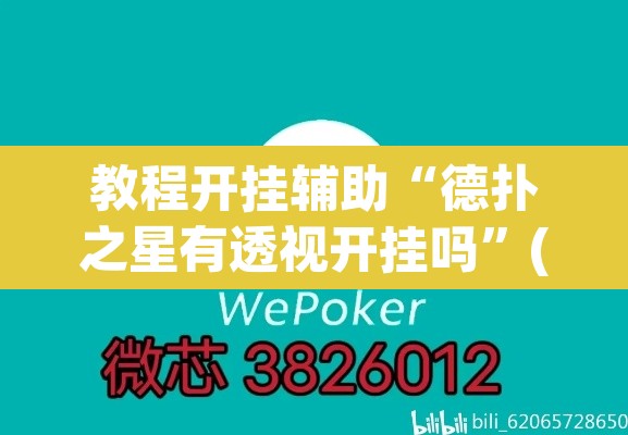 教程开挂辅助“德扑之星有透视开挂吗	”(透视挂)辅助透视教程