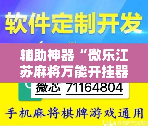 辅助神器“微乐江苏麻将万能开挂器”(透视挂)辅助透视教程