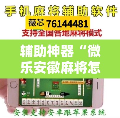 辅助神器“微乐安徽麻将怎么提高胜率	”(透视挂)辅助透视教程