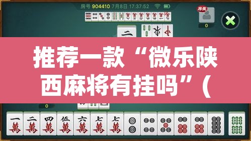 推荐一款“微乐陕西麻将有挂吗	”(透视挂)辅助透视教程