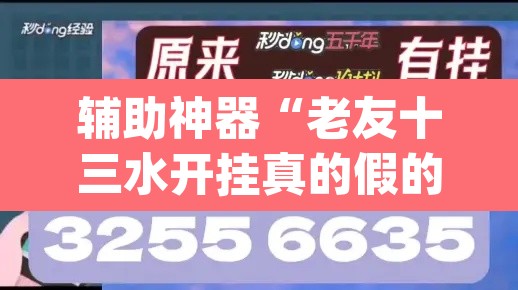 辅助神器“老友十三水开挂真的假的”(透视挂)辅助透视教程