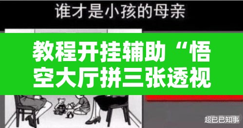 教程开挂辅助“悟空大厅拼三张透视挂”其实确实有挂