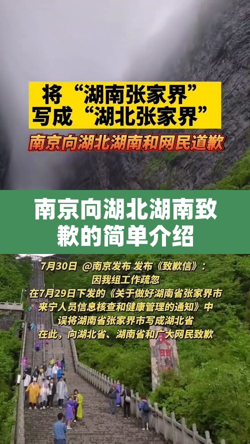 南京向湖北湖南致歉的简单介绍