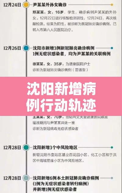 沈阳新增病例行动轨迹公布：沈阳新增病例 行动轨迹