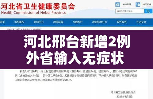 河北邢台新增2例外省输入无症状 → 河北邢台新增2例外省输入新冠病毒阳性无症状感染者 河北邢台新增2例外省输入无症状 → 河北邢台新增2例外省输入新冠病毒阳性无症状感染者