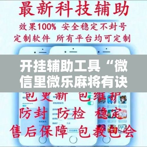 开挂辅助工具“微信里微乐麻将有诀窍	”开挂辅助脚本+详细开挂安装教程