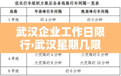 武汉企业工作日限行›武汉星期几限行 武汉企业工作日限行›武汉星期几限行