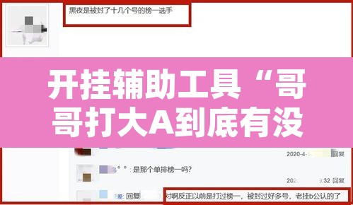 开挂辅助工具“哥哥打大A到底有没有挂”附辅助神器开挂脚本详细步骤