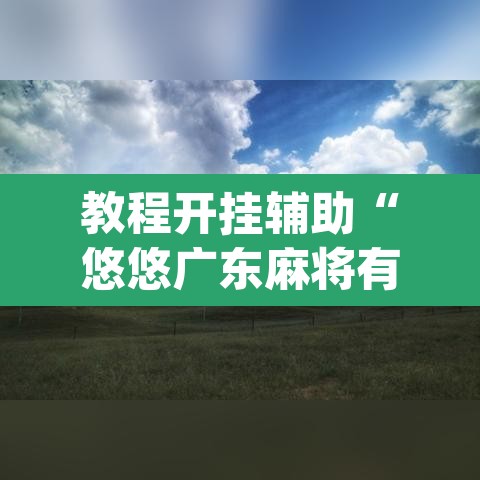 教程开挂辅助“悠悠广东麻将有没有挂”(透视)其实确实有挂
