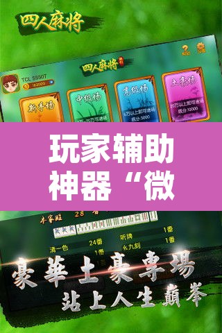 玩家辅助神器“微乐江西麻将开挂教程	”开挂辅助脚本+详细开挂安装教程