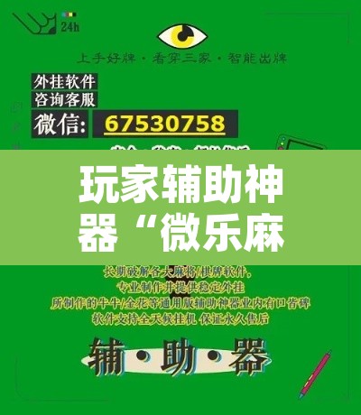 玩家辅助神器“微乐麻将万能开挂器通用”其实确实有挂