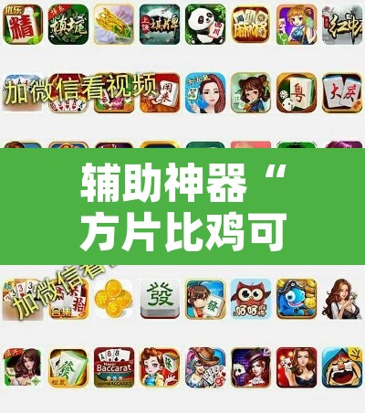 辅助神器“方片比鸡可以开挂吗”其实确实有挂