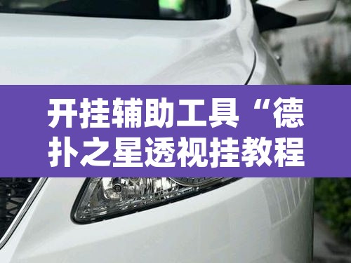 开挂辅助工具“德扑之星透视挂教程”(透视)其实确实有挂