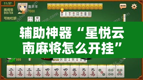 辅助神器“星悦云南麻将怎么开挂	”其实确实有挂
