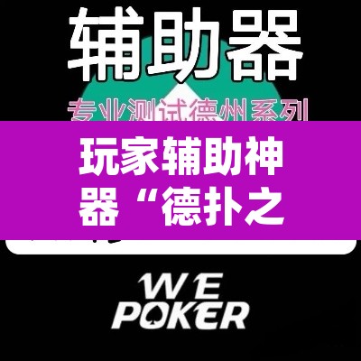 玩家辅助神器“德扑之星作弊透视挂”(透视挂)辅助透视教程
