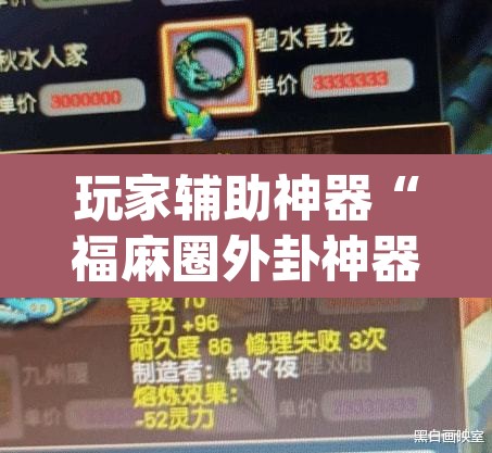 玩家辅助神器“福麻圈外卦神器”(透视)其实确实有挂