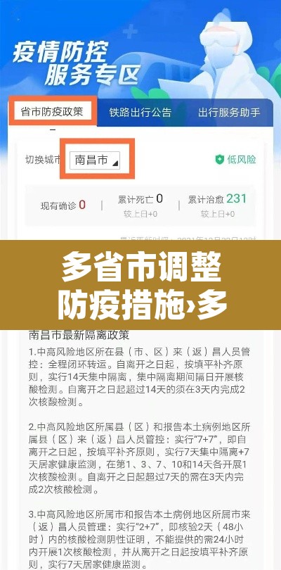 多省市调整防疫措施›多地防疫政策调整 多省市调整防疫措施›多地防疫政策调整