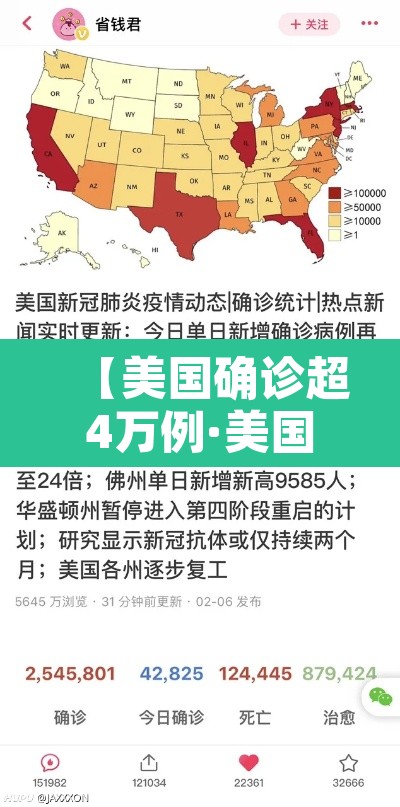 【美国确诊超4万例·美国确诊超2477万】