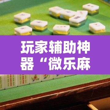 玩家辅助神器“微乐麻将挂试用一天”其实确实有挂