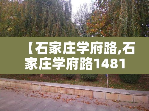 【石家庄学府路,石家庄学府路1481号】