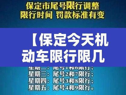 【保定今天机动车限行限几,今天保定机动车限行规定】 【保定今天机动车限行限几,今天保定机动车限行规定】