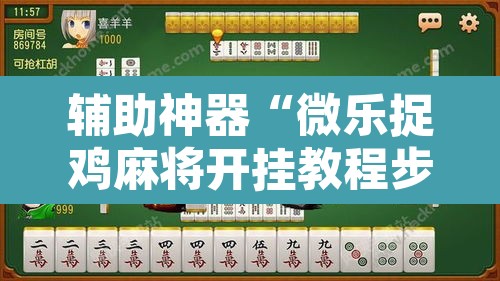 辅助神器“微乐捉鸡麻将开挂教程步骤图	”其实确实有挂