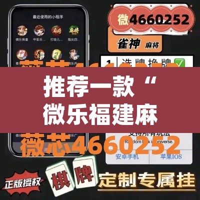 推荐一款“微乐福建麻将小程序挂”(透视挂)辅助透视教程