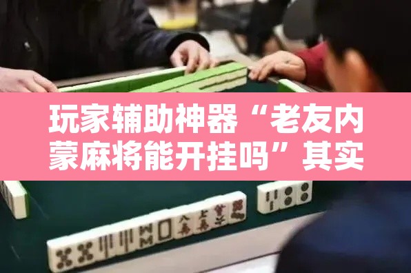 玩家辅助神器“老友内蒙麻将能开挂吗”其实确实有挂