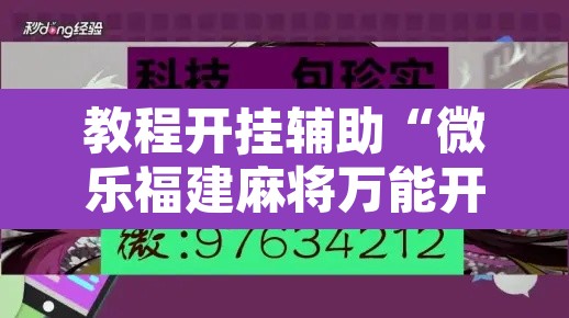 教程开挂辅助“微乐福建麻将万能开挂器”其实确实有挂