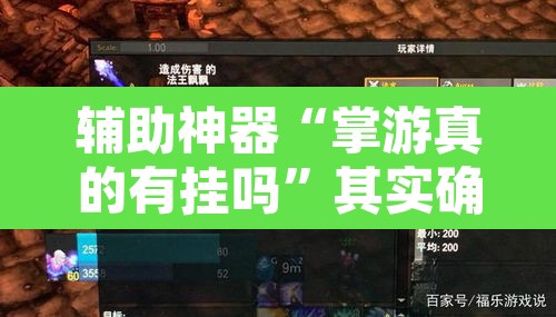 辅助神器“掌游真的有挂吗”其实确实有挂