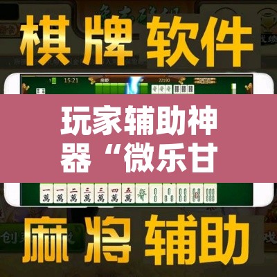玩家辅助神器“微乐甘肃麻将万能开挂器通用版	”其实确实有挂