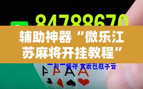 辅助神器“微乐江苏麻将开挂教程	”(透视挂)辅助透视教程
