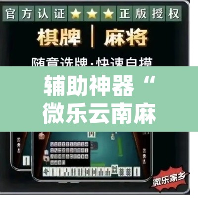 辅助神器“微乐云南麻将开挂教程”(透视)其实确实有挂