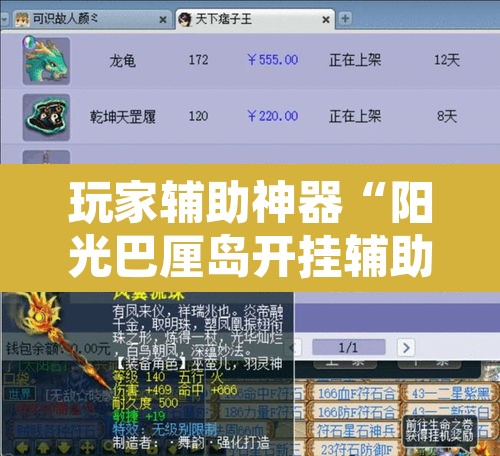 玩家辅助神器“阳光巴厘岛开挂辅助”附辅助神器开挂脚本详细步骤