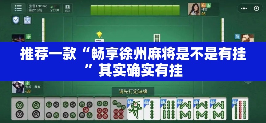 推荐一款“畅享徐州麻将是不是有挂	”其实确实有挂