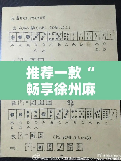 推荐一款“畅享徐州麻将是不是有挂”其实确实有挂
