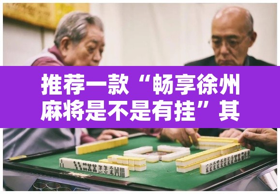 推荐一款“畅享徐州麻将是不是有挂”其实确实有挂
