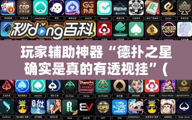 玩家辅助神器“德扑之星确实是真的有透视挂”(透视)其实确实有挂