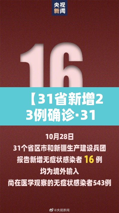 【31省新增23例确诊·31省新增23例确诊 其中本土1例】 【31省新增23例确诊·31省新增23例确诊 其中本土1例】