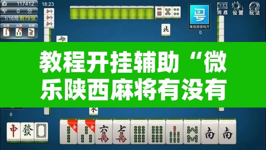 教程开挂辅助“微乐陕西麻将有没有挂	”开挂辅助脚本+详细开挂安装教程