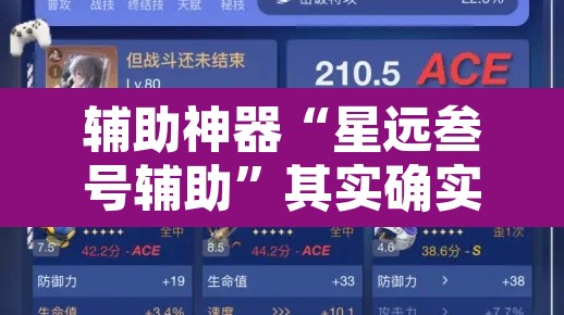 辅助神器“星远叁号辅助”其实确实有挂