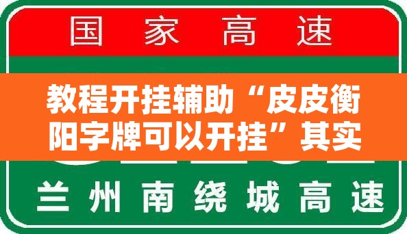 教程开挂辅助“皮皮衡阳字牌可以开挂”其实确实有挂