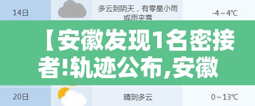【安徽发现1名密接者!轨迹公布,安徽密切接触者229人】 【安徽发现1名密接者!轨迹公布,安徽密切接触者229人】