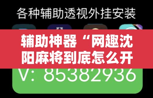 辅助神器“网趣沈阳麻将到底怎么开挂”其实确实有挂