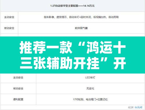 推荐一款“鸿运十三张辅助开挂”开挂辅助脚本+详细开挂安装教程