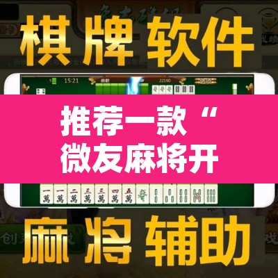 推荐一款“微友麻将开挂器通用版”其实确实有挂