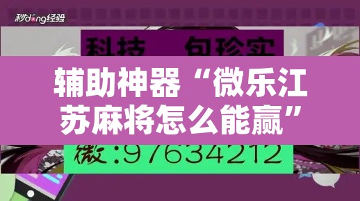 辅助神器“微乐江苏麻将怎么能赢”附辅助神器开挂脚本详细步骤